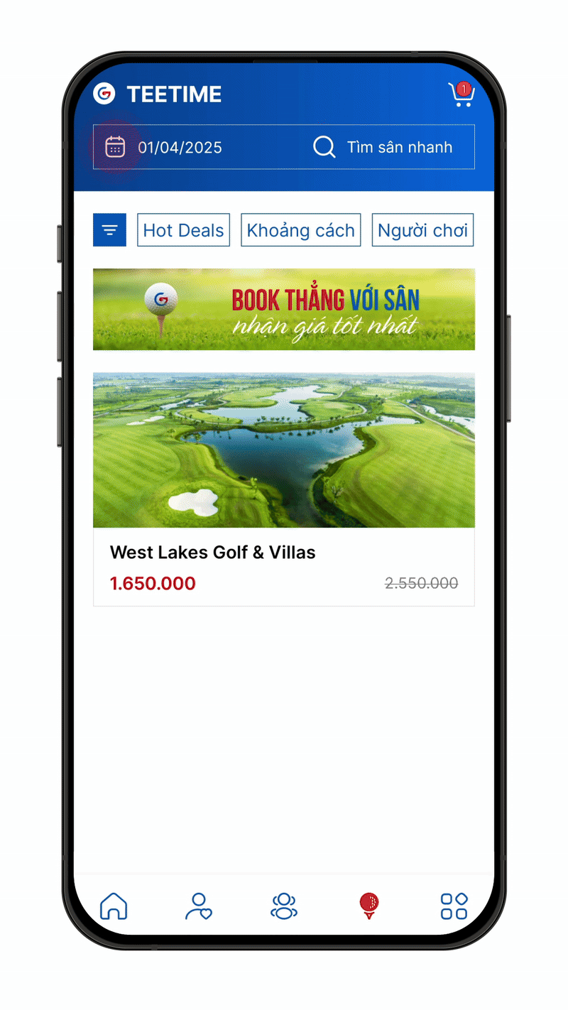 Chọn lịch trong Gonta