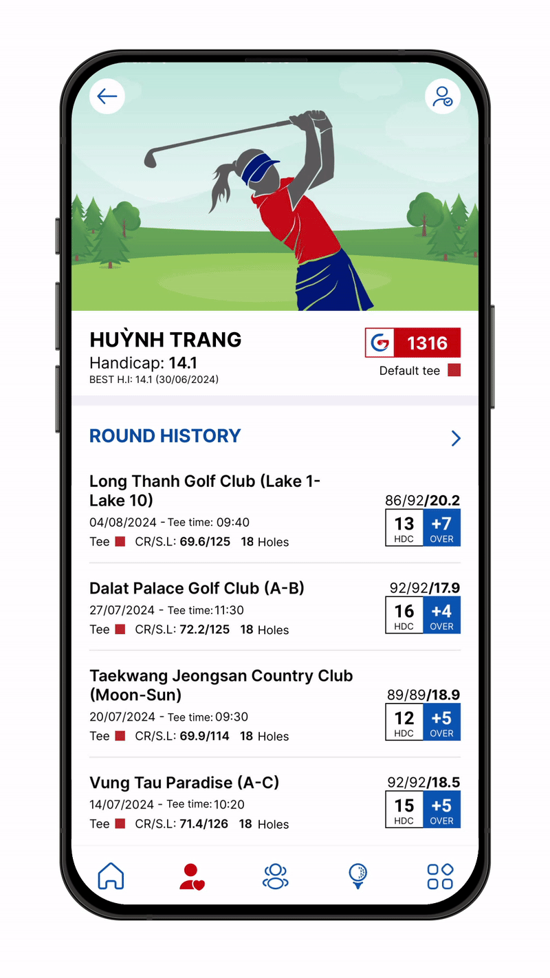 Bấm icon huỷ kết bạn