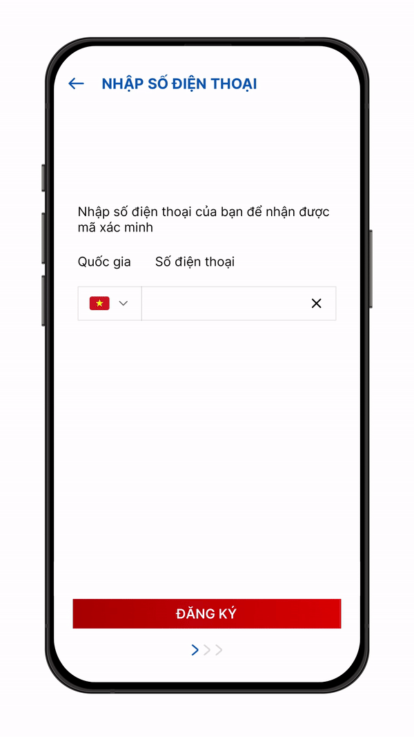 Nhập số điện thoại của bạn trong Gonta